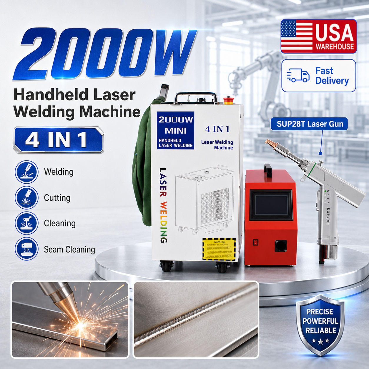 آلة لحام بالليزر BWT بقوة 2000 - مراجعة Laser Soldering Machine Handheld وسعره