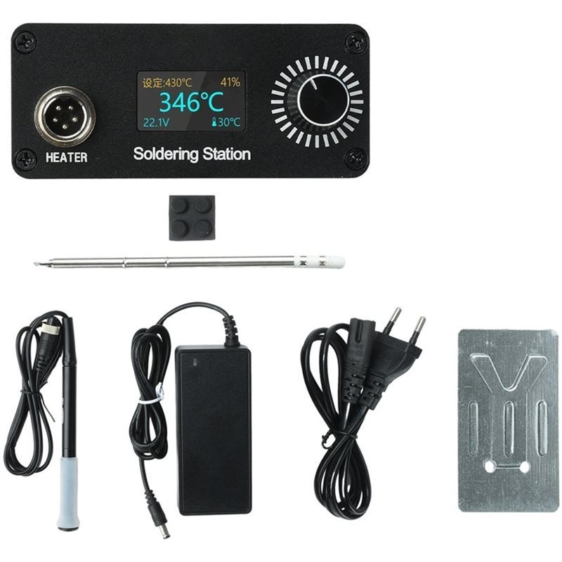 محطة لحام محمولة B23B T12 للإص - مراجعة T12 Soldering Station Oled وسعره